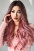 Peluca fashion balayage negro/rosa