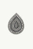 Wonderful Life Inlaid Cubic Zirconia Teardrop Stud Earrings